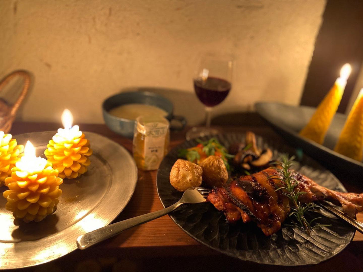 みつろうキャンドル – 種田養蜂場